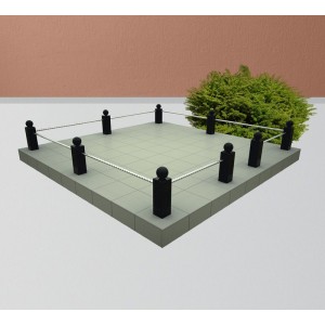 Ограда со вставками ГН8